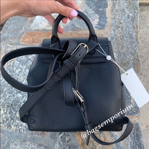 Tory Burch Thea Black Leather Mini Backback - Picture 5 of 8